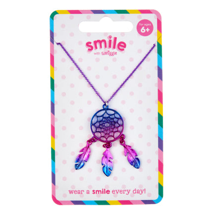 Smile Dreamcatcher Necklace = MIX
