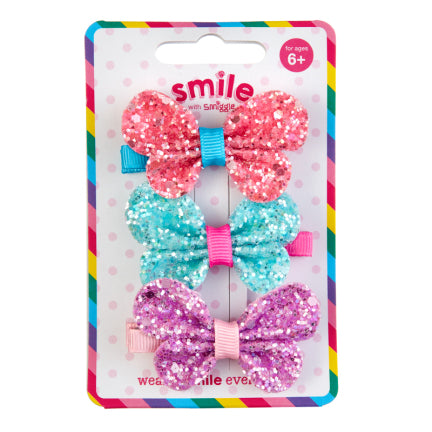 Smile Pretty Hair Clips Pack X3 = MIX