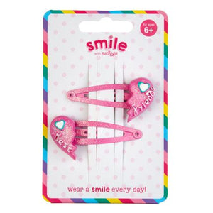 Smile Bff Hair Clips Pack X2 = MIX
