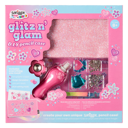 Glitz Diy Pencil Case Kit = PINK
