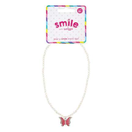 Smile Butterfly Beaded Necklace = MIX