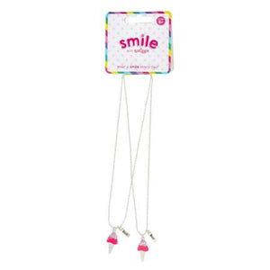 Smile Ice Cream Bff Necklace Pack X2 = MIX