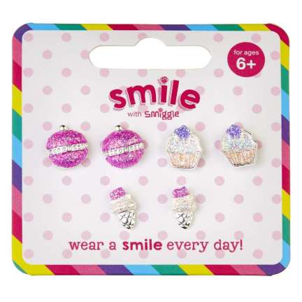 Smile Sweets Earrings Pack X 3 = MIX