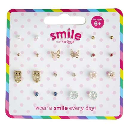 Smile Charming Earring Pack X 10 = MIX