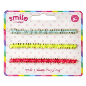 Smile Neon Bracelet Pack X 3 = MIX