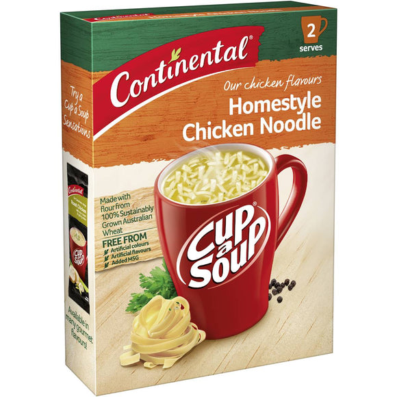 Continental Cup A Soup Homestyle Chicken Noodle 2 pack