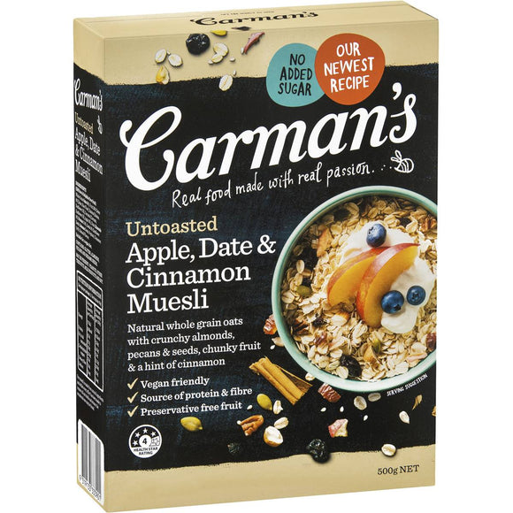 Carman's Apple, Date & Cinnamon Natural Muesli 500g