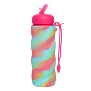 Twisty Whirl Silicone Drink Bottle = PINK