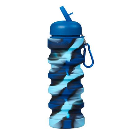 Squash Silicone Water Bottle = MID 20BLUE