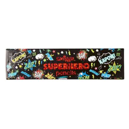 Super Hero Pencil Pack = BLACK