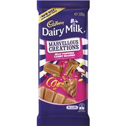 Cadbury Dairy Milk Marvellous Creations Jelly Popping Candy 205g block
