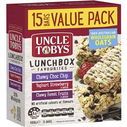 Uncle Tobys Muesli Bars Lunch Box Favourites 15 pack