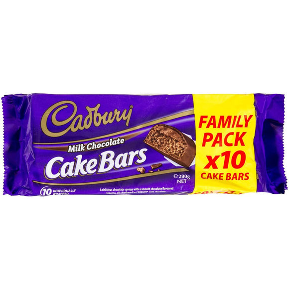 Cadbury Chocolate Cake Bar 10 pack
