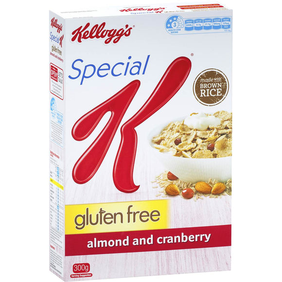 Kelloggs Special K Gluten Free Almond & Cranberry 300g