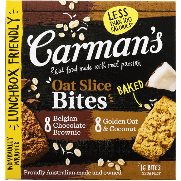 Carman's Oat Slice Bites Variety Pack 320g
