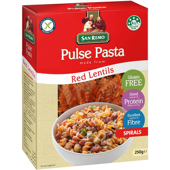 San Remo Pulse Pasta Red Lentils 250g