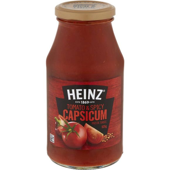 Heinz Pasta Sauce Tomato & Spicy Capsicum 525g