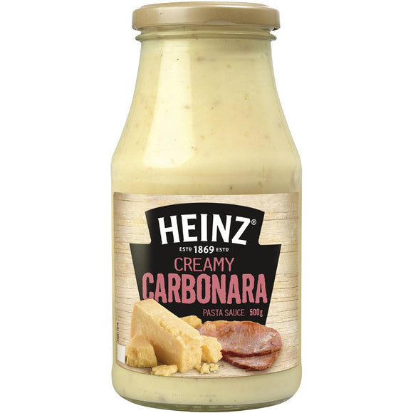 Heinz Pasta Sauce Creamy Carbonara 500g