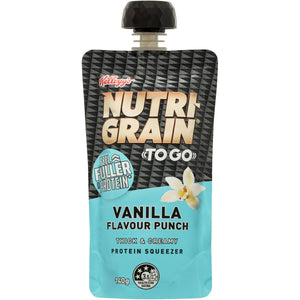 Kelloggs Nutri Grain To Go Vanilla Squeeze 140g
