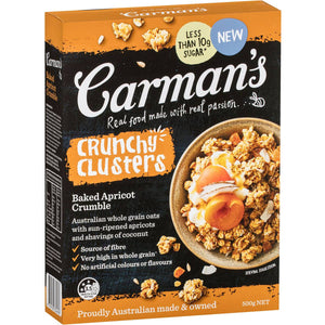 Carmans Clusters Baked Apricot 500g