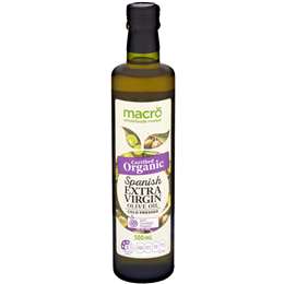 Macro Organic Extra Virgin Spanish Olive Oil 500ml