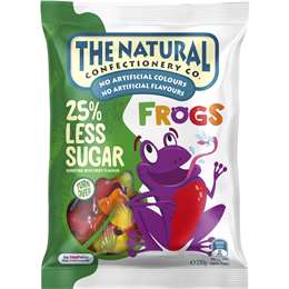 The Natural Confectionery Co Frogs Reduced Sugar 220g