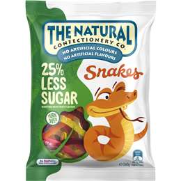 The Natural Confectionery Co Snakes Reduced Sugar 260g