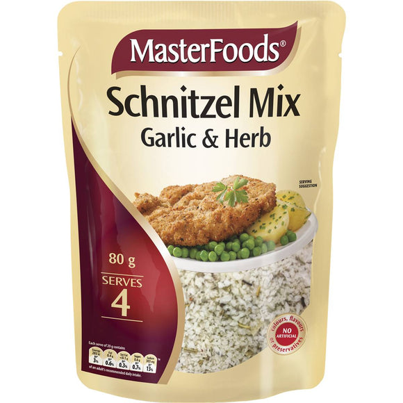 Masterfoods Schnitzel Mix Garlic & Herb 80g