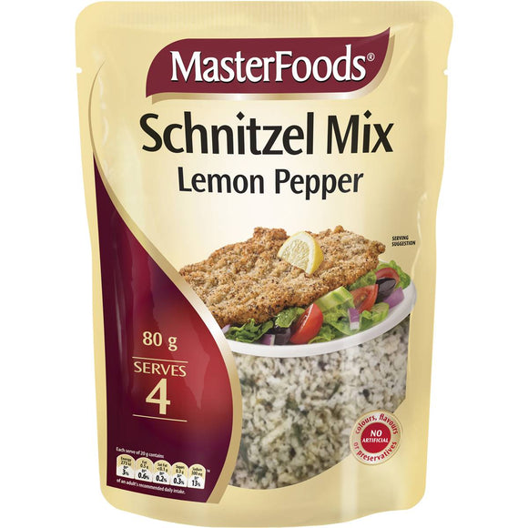 Masterfoods Schnitzel Mix Lemon Pepper 80g