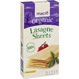 Macro Organic Lasagne Sheets 250g