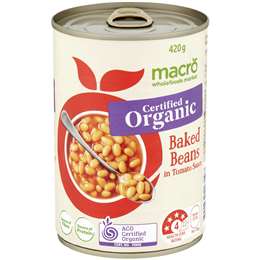 Macro Organic Baked Beans 420g
