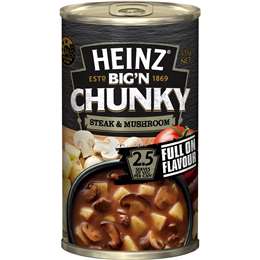 Heinz Big N Chunky Canned Soup Steak & Mushroom 535g