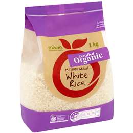 Macro Organic White Rice Medium Grain 1kg
