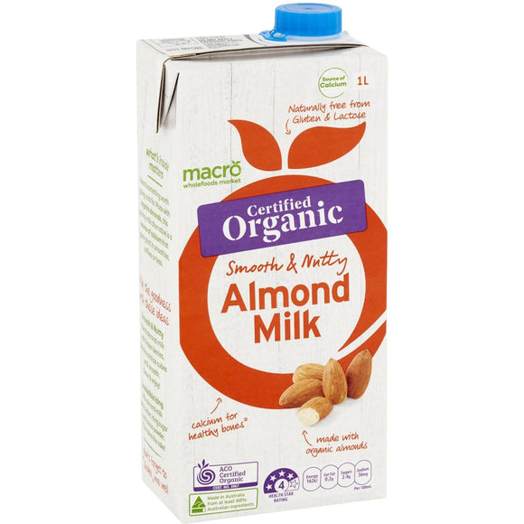 Macro Organic Almond Milk 1l