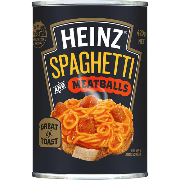 Heinz Spaghetti & Meatballs In Tomato Sauce 420g