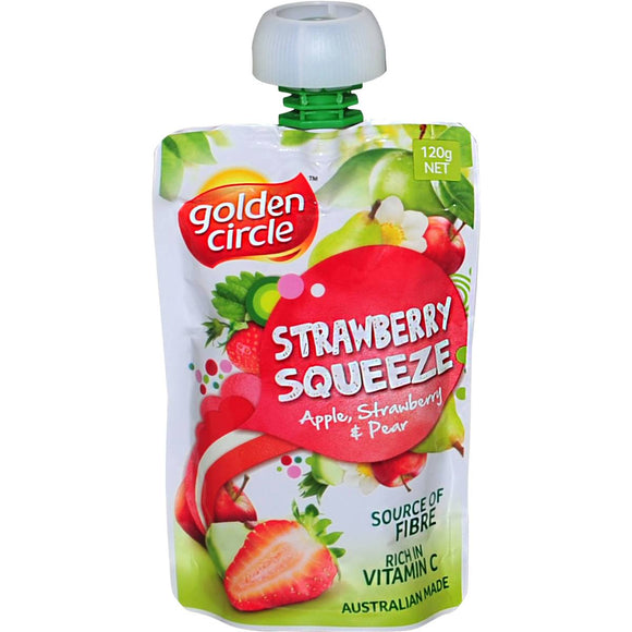 Golden Circle Puree Strawberry Squeeze 120g