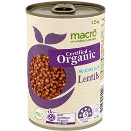 Macro Organic Lentils 425g