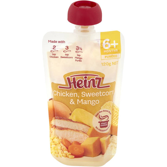 Heinz 6 Months+ Chicken, Sweetcorn And Mango 120g