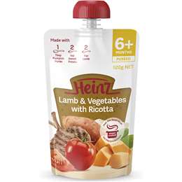 Heinz 6 Months+ Lamb & Vegetables With Ricotta 120g