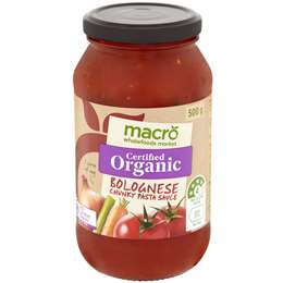 Macro Organic Pasta Sauce Chunky Bolognese 500g