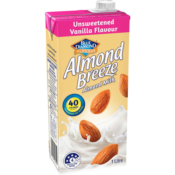 Almond Breeze Unsweetened Vanilla Almond Milk 1l