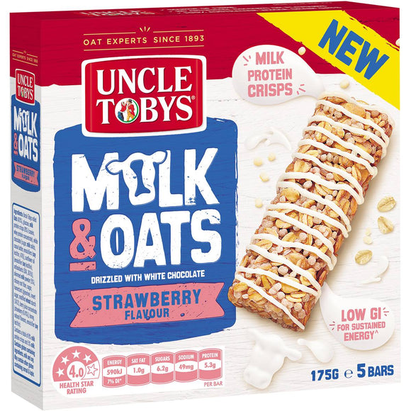 Uncle Toby's Milk & Oats Strawberry 175g
