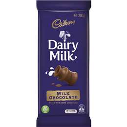 Cadbury Dairy Milk Chocolate Fair Trade 200g block