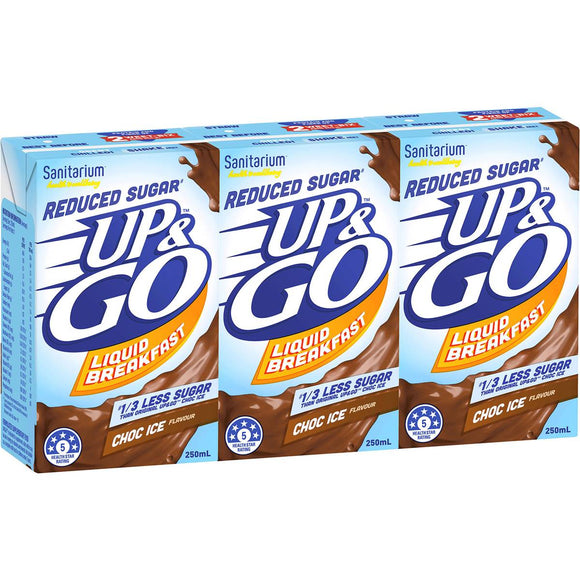 Sanitarium Up&go Liquid Breakfast Reduced Sugar Choc Ice 3 pack