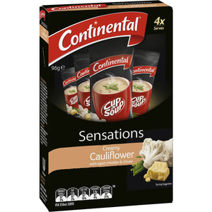 Continental Cup A Soup Creamy Cauliflower Cheddar & Chives 4 Pack 96g