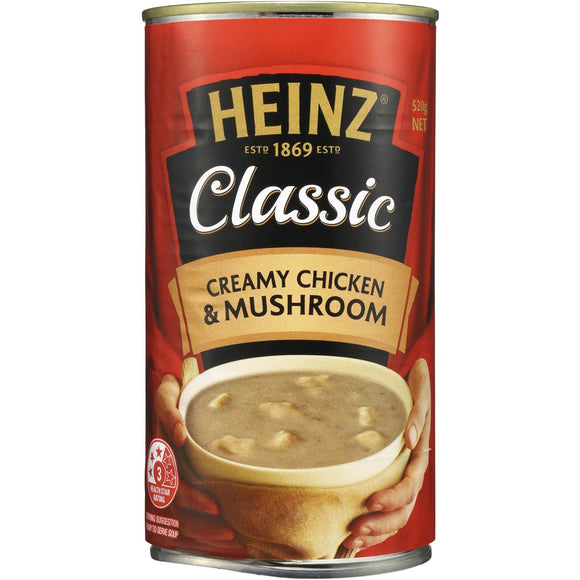 Heinz Classic Canned Soup Creamy Chicken & Mushroom 520g
