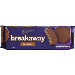 Cadbury Breakaway Hazelnut Biscuit 180g