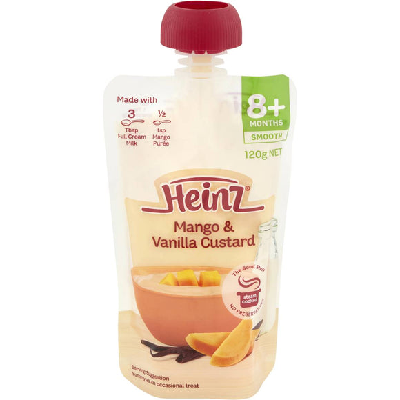 Heinz 8 Months+ Mango & Vanilla Custard 120g