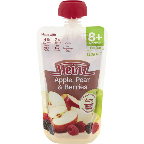 Heinz 8 Months+ Apple, Pear & Berries 120g