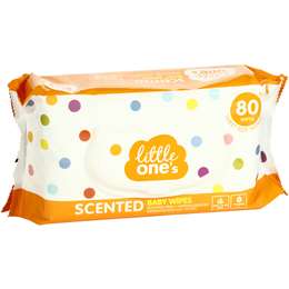 Little One's Baby Wipes Scented 80 pack